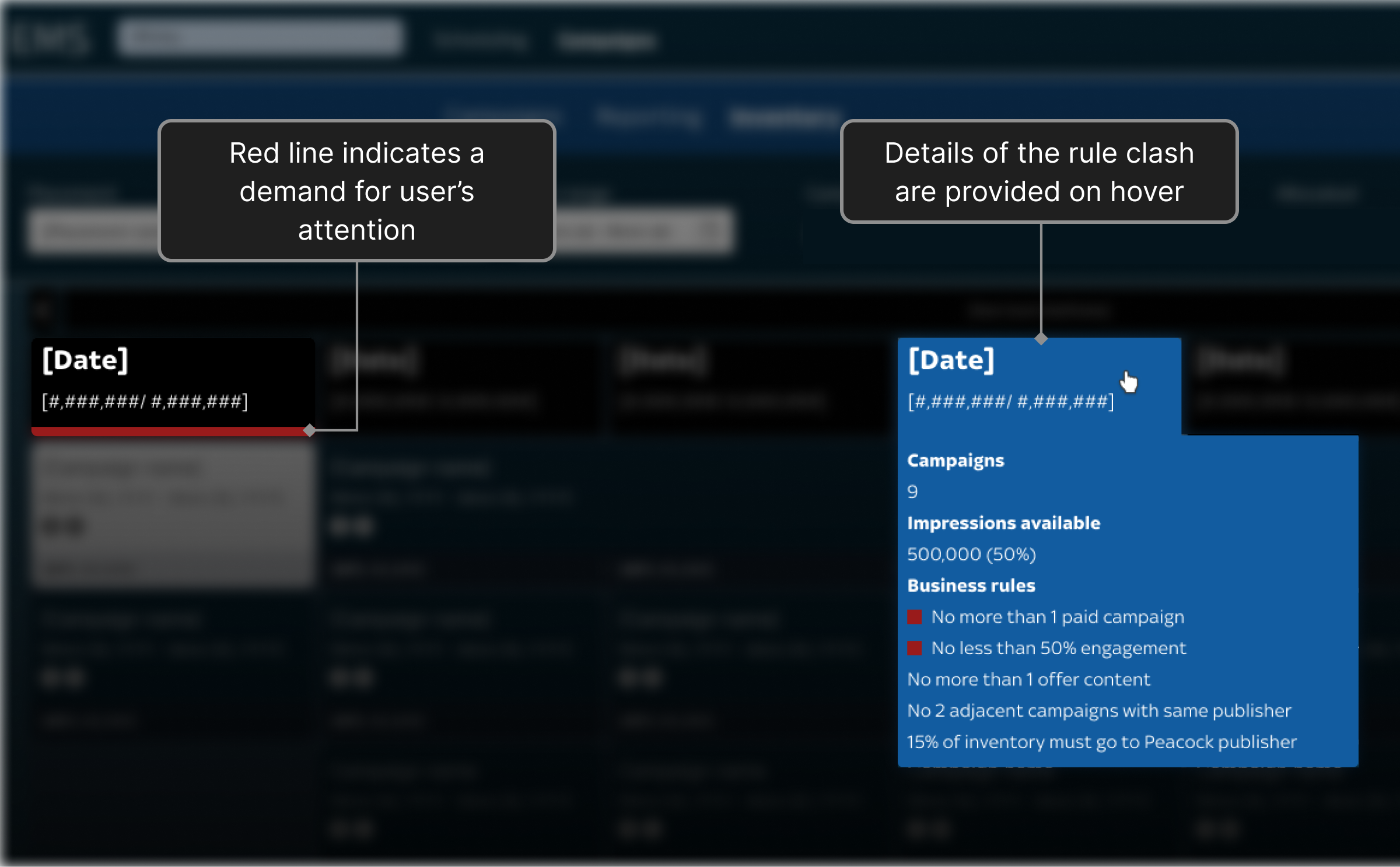 Conflict detection design with annotations